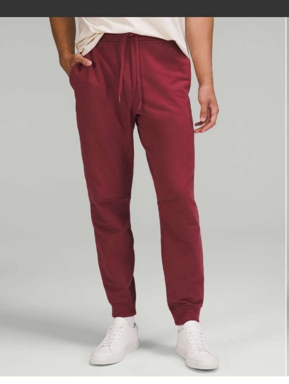 Lululemon Men’s City Red Sweat Jogger Athletic Sweatpants Size XXL Mulled Wine